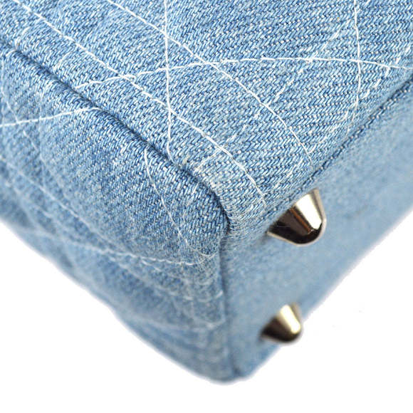 CHRISTIAN DIOR 1999 Large Denim Lady Dior Bag 120531 - Picture 6 of 10